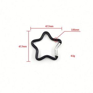 Mosquetón de Aleación de Aluminio en Forma de Estrella, Hebilla Metálica para Accesorios de Equipaje, Llavero, Mochila, Regalo Promocional - Product Image 2