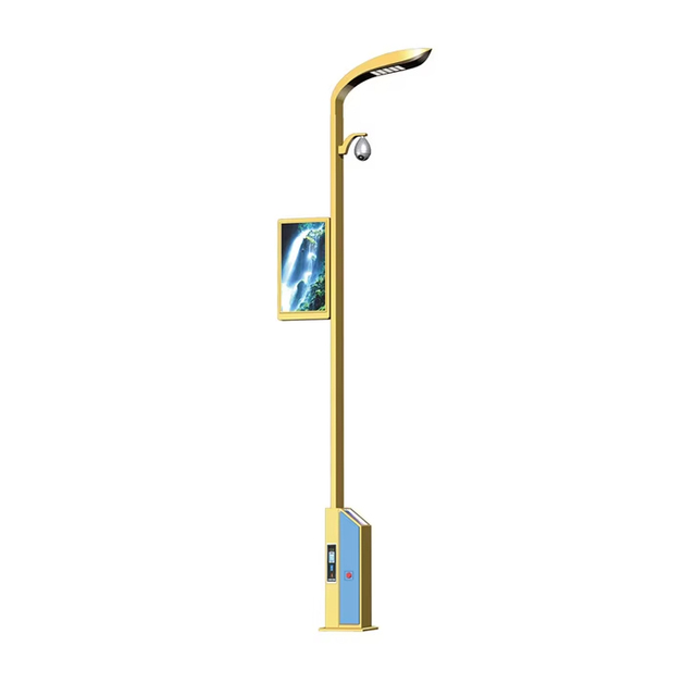 Multi-functional Pole for Smart City IP65 Smart Street Light Pole with Smart Controller WiFi CCTV LED Display Sound Column