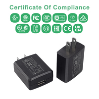 LOGO OEM chargeur de USB-A 5V 1A 2A 3A US JP plug UL 60601-1 chargeur adaptateur de qualité médicale