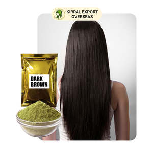 Coloration capillaire au henné brun foncé à base de plantes, sans produits chimiques, non toxique, semi-permanente, en poudre, teinture pour cheveux, OEM, étiquette privée, 100% de couverture des cheveux - Product Image 3