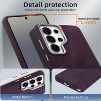 Étui de téléphone en microfibre PC de luxe VIETAO pour S26 Ultra S25 Ultra S24 Ultra, chargement magnétique sans fil, anti-chute, antichoc