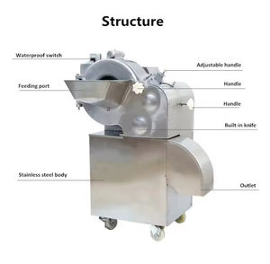 Prix usine légumes fruits dés Cutter oignon ail racine carotte Cube coupe pomme <span class=keywords><strong>de</strong></span> terre Cube découpeuse - Product Image 4