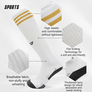 Chaussettes de football personnalisées en gros avec points antidérapants pour l'entraînement des équipes, commandes en gros, prix d'usine - Product Image 2