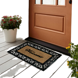 Alfombra de Entrada Rectangular de Goma Antideslizante, Delgada, Resistente a la Corrosión, de PVC Moderno, con Estampado Animal, Lavable a Máquina - Product Image 1