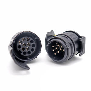 Connecteur de remorque européen 12V/24V <span class=keywords><strong>7</strong></span>-<span class=keywords><strong>13</strong></span> voies <span class=keywords><strong>13</strong></span>-<span class=keywords><strong>7</strong></span> <span class=keywords><strong>broches</strong></span> <span class=keywords><strong>adaptateur</strong></span> de prise de remorque électrique pour RV <span class=keywords><strong>caravane</strong></span> camion - Product Image 1