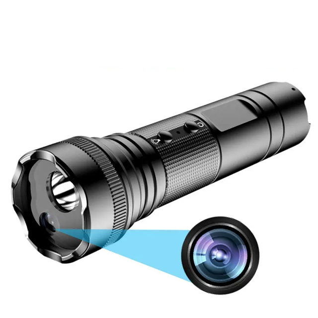 Relee Motorcycle Helmet Camera 4K 2160P High Definition Long Standby Bike Action Sports DV with Wide Angle Waterproof Flashlight