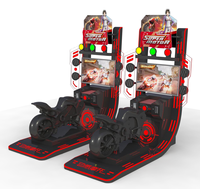 Machines de jeu vidéo d'arcade de course automobile pour enfants à monnayeur, en métal et plastique, pour parcs d'attractions et centres commerciaux, en promotion