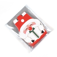 Boîte d'emballage alimentaire laminée à main de Noël, motif Père Noël, flocon de neige d'Halloween, pour biscuits croustillants et nougats, 8 pièces/ensemble, marque Jack&Sunny