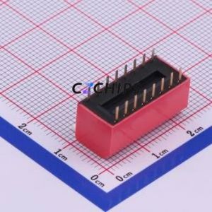 TE-08 DIP Switch Through hole Component (THT) Switch ( Number of Switch Sections: 8 )( Lead Spacing: 2.54mm ) - Product Image 2
