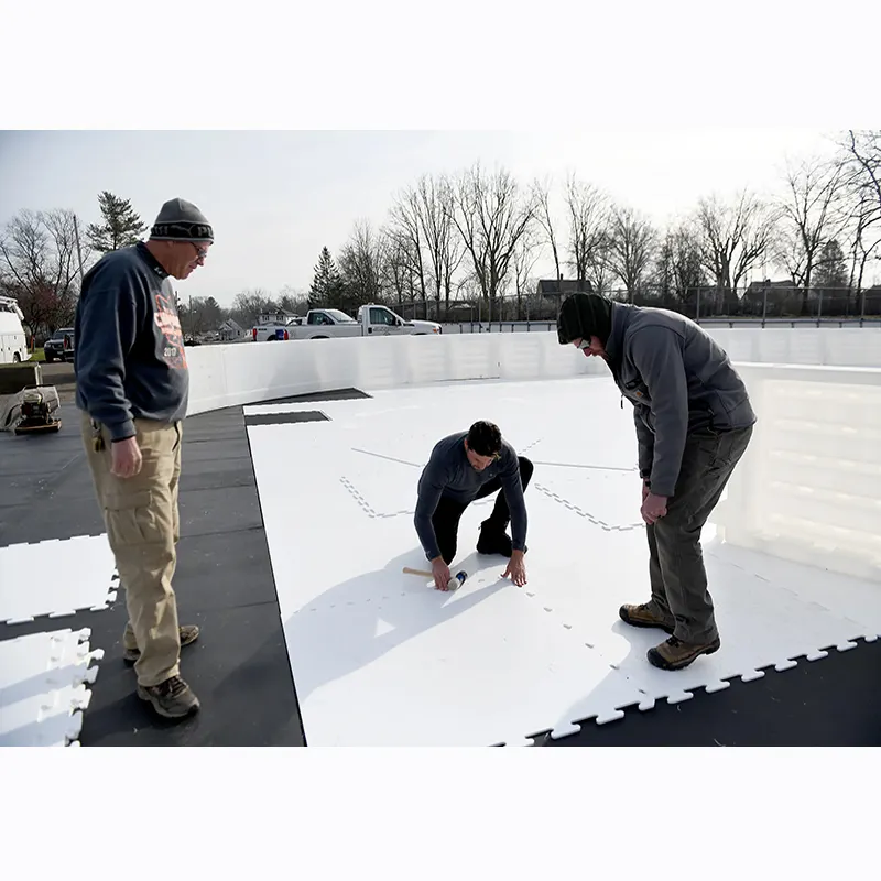 יצרן מותאם אישית קרח נייד קרח Rink חלקה גיליון hdpe