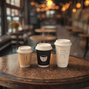 Disposable Double Wall Single Wall Custom logo Juice Drink Boba Bubble Milk Tea Hot Coffee <strong>Paper</strong> <strong>Cups</strong> with Lid - Product Image 1