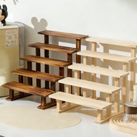 Solid Wood Modern Display Stand Desktop Blind Box Small Liquor Bottle Organizer Doll Display Shelf Multi-functional Disassembly