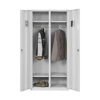 Armoire de chambre classique moderne en panneaux de particules avec 2 tiroirs et étagères pour appartement, hôtel, salle de bain et bureau à domicile, porte en MDF