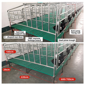 Gabbie per animali in acciaio zincato automatico nuova penna per la gestazione del maiale e scrofa casse per maiali - Product Image 4