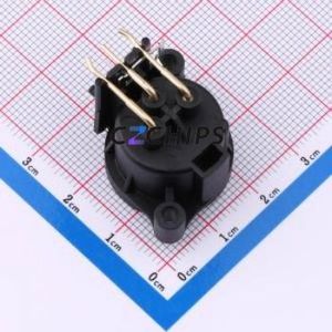 CT3-21M-01-EP XLR Connector Through hole Component (THT) Connector 3P Male Right Angle Insert 6A - Product Image 2