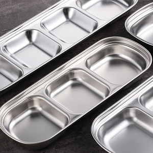 不锈钢烧烤盘韩式餐盘家用商用烧烤盘餐具 - Product Image 3