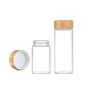 Tubo de Ensayo de Vidrio Borosilicato Vacío de 5ml 10ml 15ml 20ml 25ml con Tapa de Aluminio y Bambú - Product Image 2