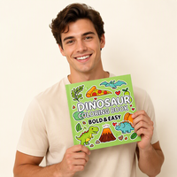 Livre de coloriage personnalisé avec motifs mignons, idéal pour les fêtes d'anniversaire, dessins animés, impression offset sur papier d'art de qualité supérieure