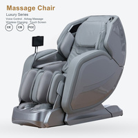 Fauteuil de massage corporel complet à domicile avec commande vocale, massage par airbag, écran tactile 7 pouces, rouleau pour mollets et ions négatifs