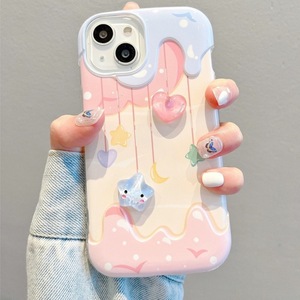 כיסוי XP983 בצורת כוכב לב טרי וחמוד לאייפון 15 פרו, תואם לאייפון 14/13/12 רך XS/XR, דגם חדש לנשים <span class=keywords><strong>7</strong></span>/8P - Product Image 5