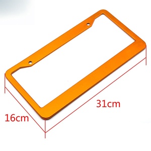 Cornice Porta Targa Auto in Lega di Alluminio Nera con Diamanti Incastonati, Standard USA, 31*16cm, Rivestimento UV, Supporto per Modifiche Auto - Product Image 4
