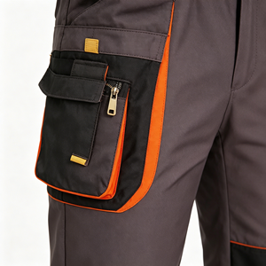 Customizable High Visibility Safety Workwear Set for Men, Including Reflective Jacket and Trousers - Product Image 4