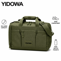 Sac de sport avec compartiment à chaussures, deux poches pour bouteilles, séparateurs réglables, sac de voyage pour hommes et femmes
