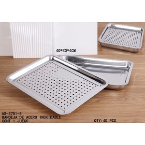 Plateau de cuisine en acier inoxydable CASAMAX WL AS-3751-3 - Équipement de boulangerie facile à nettoyer, compatible avec les aliments, de qualité supérieure, poli - Product Image 1