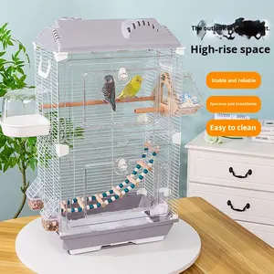 <span class=keywords><strong>Cage</strong></span> à oiseaux en métal de taille moyenne, paysage, pour perruches, calopsittes, pinsons, grande villa pour observer les oiseaux, <span class=keywords><strong>cage</strong></span> à oiseaux de grande taille - Product Image 4