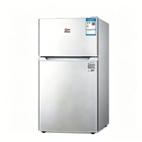 Réfrigérateur GOME 78L mini à double porte, dégivrage automatique, faible consommation d'énergie, petit réfrigérateur-congélateur pour dortoir