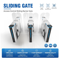Torniquete Deslizante de Acero Inoxidable 304 Directo de Fábrica, Puerta de Control de Acceso, Barrera de Seguridad, CE ISO OEM ODM, 1 Año de Garantía