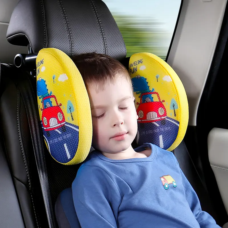 車の旅行のための低反発内部アクセサリーを備えた2022スリーピングオートシートヘッドサポートを運転するための車の枕ネックレスト
