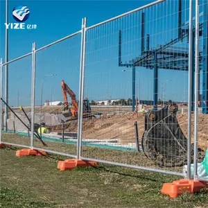 Pagar Sementara konstruksi Bunnings logam, pagar sementara untuk situs konstruksi kuat