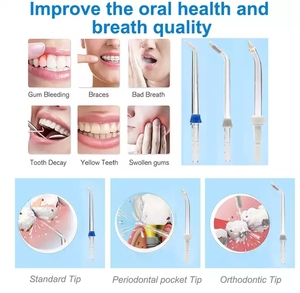 Hydropulseur Dentaire Portable USB <span class=keywords><strong>Haute</strong></span> Qualité à Ozone Avancé pour Nettoyage des <span class=keywords><strong>Dents</strong></span>, Soin Dentaire Spa, 7 Embouts - Product Image 4