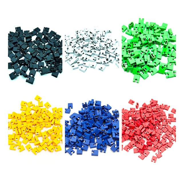 Open Type Mini Jumper 1*2P Electronic Component 2.54 mm Header Wire Housing H6.0 mm Blue Red Yellow White Black Jumper Short