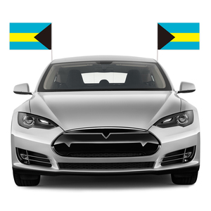 Drapeau de <span class=keywords><strong>voiture</strong></span> des Bahamas promotionnel de taille personnalisée 12x18 Drapeau de fenêtre de <span class=keywords><strong>voiture</strong></span> en polyester personnalisé avec tige en plastique - Product Image 3