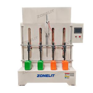 Machine <span class=keywords><strong>de</strong></span> remplissage <span class=keywords><strong>de</strong></span> liquide semi-automatique pour détergent <span class=keywords><strong>javel</strong></span> hypochlorite 4 buses petite bouteille en plastique jerrycan anti-corrosion - Product Image 2