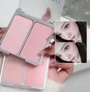 <span class=keywords><strong>Paleta</strong></span> de Rubor de Larga Duración, Maquillaje de Marca Privada, Polvo Mate <span class=keywords><strong>Iluminador</strong></span>, Productos Cosméticos de Belleza, Rubor Natural - Product Image 1