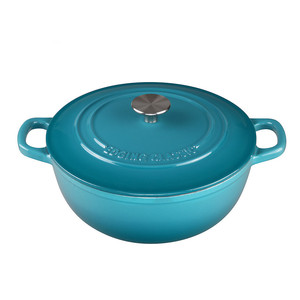 <span class=keywords><strong>Olla</strong></span> <span class=keywords><strong>de</strong></span> hierro fundido esmaltada <span class=keywords><strong>de</strong></span> gran capacidad, juego <span class=keywords><strong>de</strong></span> utensilios <span class=keywords><strong>de</strong></span> cocina, cocotte, <span class=keywords><strong>olla</strong></span> a presión, sartenes rústicas, antiadherente y ecológica. - Product Image 3