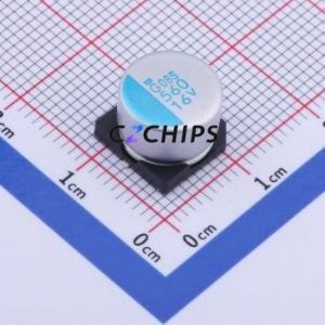 APXG160ARA561MJ80G ตัวเก็บประจุแบบแข็ง SMD, D10xL8 มม. ( ความจุ: 560uF ) ( ความแม่นยำ: 20% แรงดันไฟฟ้าที่กำหนด: 16V ) - Product Image 1