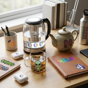 Papier autocollant transparent imprimable à jet d'encre <span class=keywords><strong>MR</strong></span>.R, vinyle transparent, étiquette non imperméable - Product Image 1