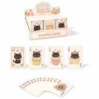 Cartes de poker en papier imprimées OEM, 12 jeux, boîte de présentation en briques avec boîtes de rangement pour usage familial, logo personnalisé, vente en gros et au détail