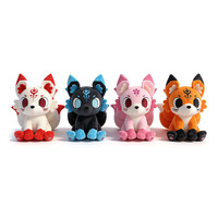 UYEAH EN71/CPC/GRS Peluches Mascottes Personnalisées en Forme de Chat, Jouets en Peluche Doux et Mignons en Coton, Peluche Renard pour Enfants, Cadeaux