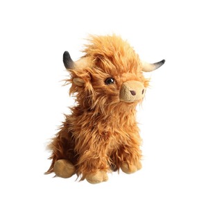 Jouet de vache de <span class=keywords><strong>ferme</strong></span> doux et câlin de Highland, peluche en peluche unisexe, nouvel emballage OPP, cadeau très populaire avec du coton PP - Product Image 5