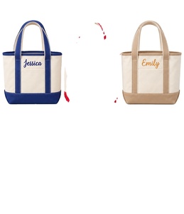 Wholesale Custom Logo Cotton <b>Canvas</b> Tote Bag Sublimation Print Embroidery Multi Pocket Outdoor Travel Messenger Shoulder <b>Handbag</b> - Product Image 1