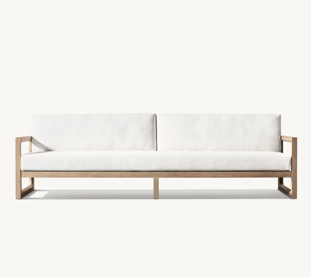 Navaro Event Drie Zitplaatsen Sofa Moderne Handgemaakte Superieure Materialen Houten Tuinmeubelen Voor Kleine Plaats Massief Houten Teak Bank