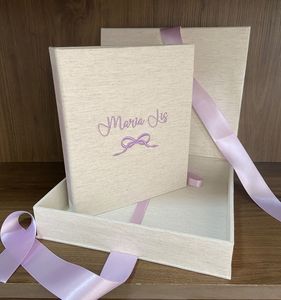 Caja DE LINO DE LUJO personalizada, regalo de fotógrafo, embalaje magnético, álbum de fotos de boda, joyería, cuaderno, caja de regalo cosmética - Product Image 5