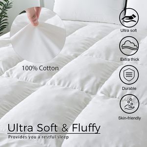<span class=keywords><strong>Surmatelas</strong></span> à message Queen Size 100% Housse en coton Respirant Fluffy Shredded Memory Foam Filled Mattress Topper - Product Image 5