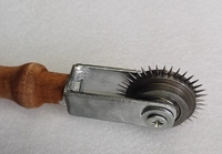 Benutzer definierte Hand Push Typ Spiked Needle Roller Punch Stahl Pin Roller Perforier walze