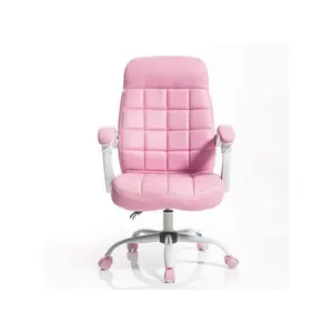 מחיר זול משענת יד לבנה ורוד כיסא מחשב כיסא משחקים ילדה לב ורוד כיסא מסתובב מנהלים נסיכה חי פונקציית הרמה צבע מותאם